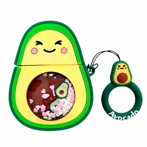 Чохол для AirPods 1/2 "Avocado glitter" Чохол для AirPods 1/2 "Avocado glitter"